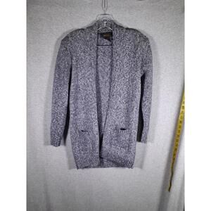 Ms Maggie Sweater Medium Open Front Cardigan Pockets‎